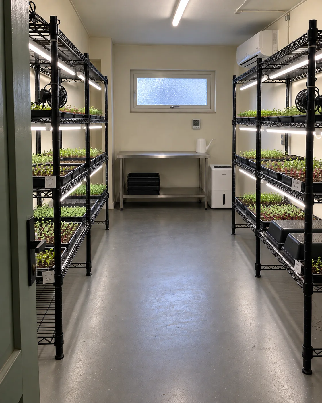 Illustrative multiple growing rows concept